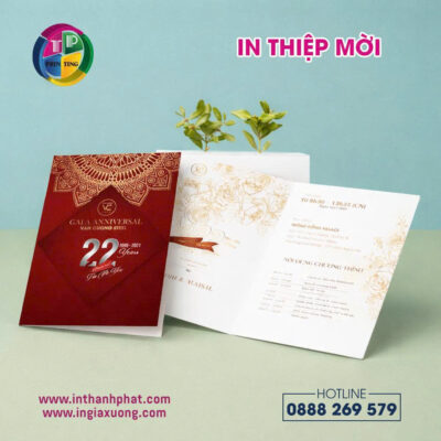 Thiệp cưới 1 tấm (card rời)